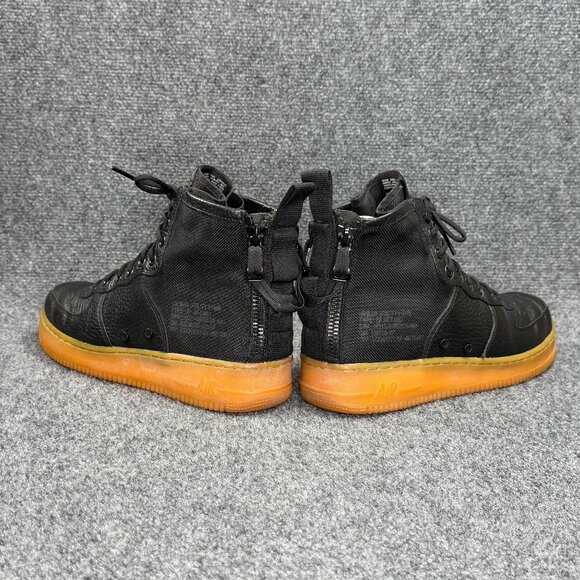 Nike SF Air Force 1 Mid Shoes Mens Size 10 Black Gum Retro Athletic Lace Sneaker - Picture 8 of 14